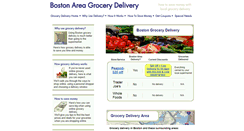 Desktop Screenshot of bostongrocerydelivery.com